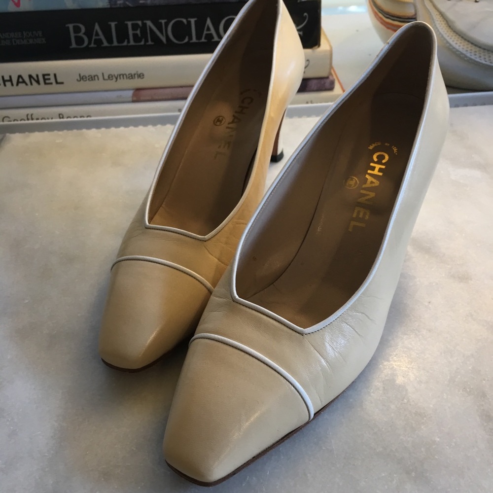 Chanel Classic Square Toed Pumps